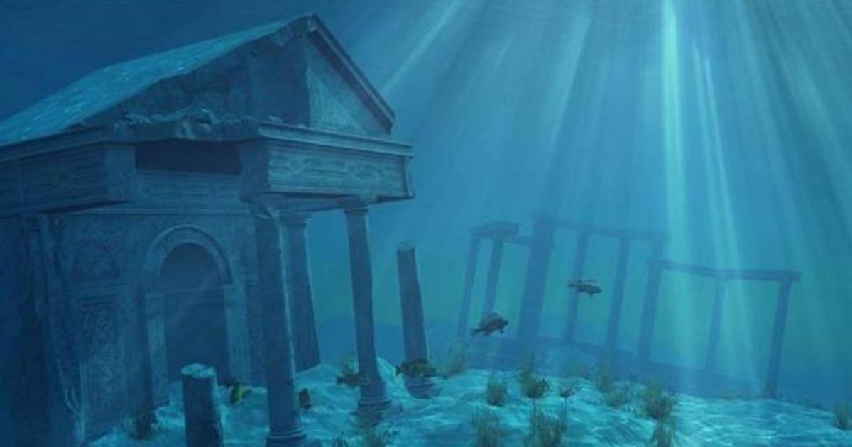 Artist’s representation of underwater ruins.