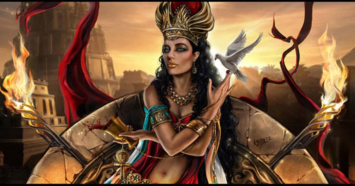 ‘Semiramis’ – a modern depiction of the Sumerian goddess Inanna. In charge of fertility, sex, and war, Inanna was one of the most violent goddessess of the ancient world. 