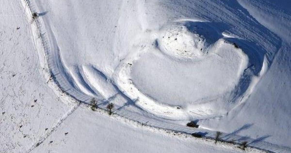 Wales Ancient Remains in the Snow
