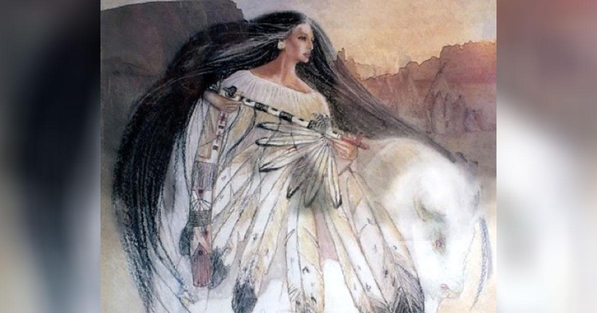 Artist’s Vision of Ptesan Wi (Courtesy of Pamela McCabe)