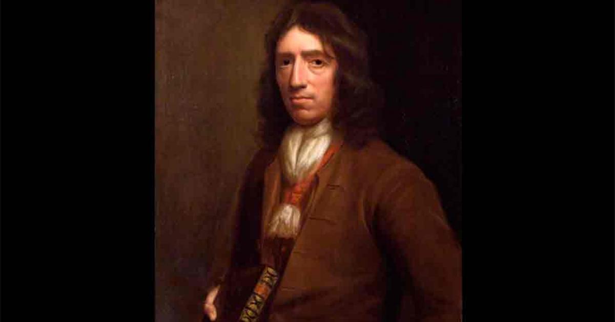 William Dampier portrait, holding his book Source:  Public Domain