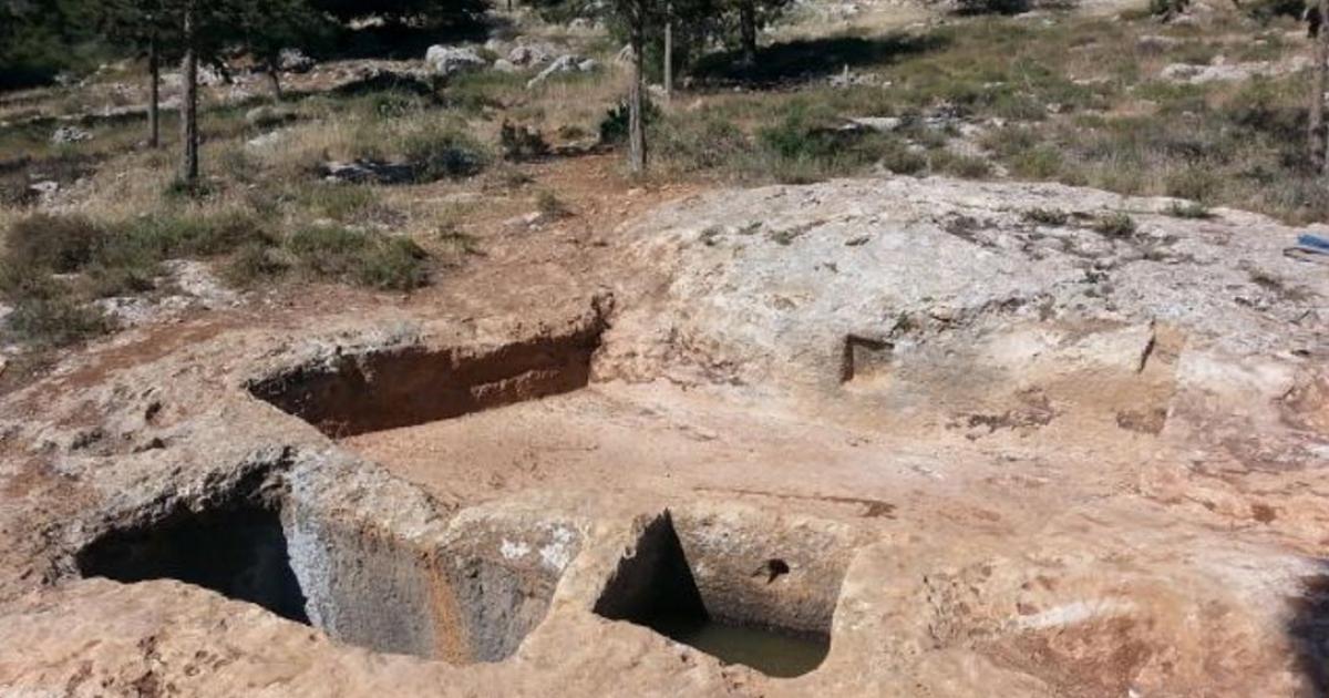 1,400-year-old winepress in Israel
