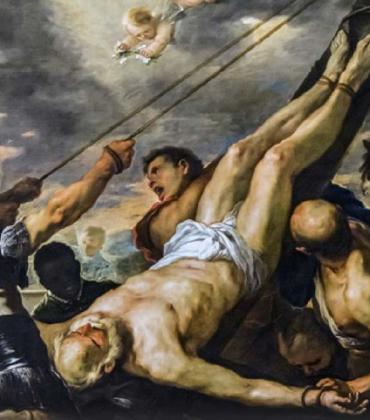 Crucifixion of Saint Peter by Luca Giordano, Gallerie dell'Accademia in Venice (circa 1660) (Public Domain)