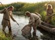 Scene representative of Bronze Age Europeans fishing.