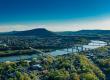 Aerial view of Chattanooga and surrounding area. 