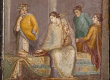 Fresco of women listening to a musical performance
