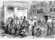 Engraving titled 'Scene in a London Street on a Sunday Morning'