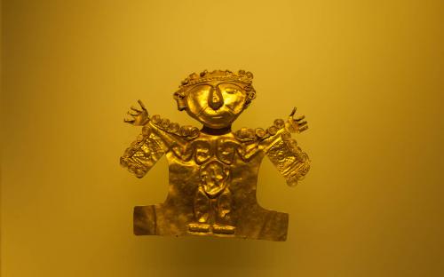 Anthropomorphus figure - Museum of Gold, Bogota, Colombia