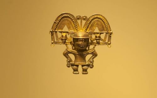 Anthropozoomorphus pendant- Museum of Gold, Bogota, Colombia