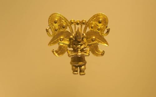 Anthropozoomorphus pendant- Museum of Gold, Bogota, Colombia