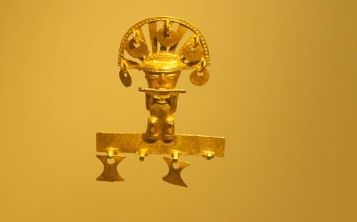 Anthropomorphus pendant- Museum of Gold, Bogota, Colombia
