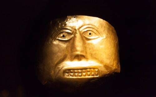 Funerary Mask - Museum of Gold, Bogota, Colombia