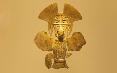 Anthropomorphus figure - Museum of Gold, Bogota, Colombia