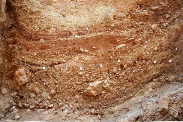 15 of the samples analyzed in the study come from Atapuerca in Burgos, Spain. In the picture, a detail of the eastern section of the site of Sima del Elefante in Atapuerca from the excavations of 2006.