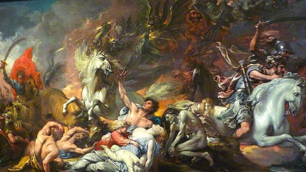 1796 painting "Death on a Pale Horse" artist depiction of the Four Horsemen of the Apocalypse. (VortBot / Public Domain)