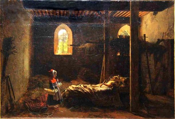 An 1820 image for “Little Red Riding Hood.” 