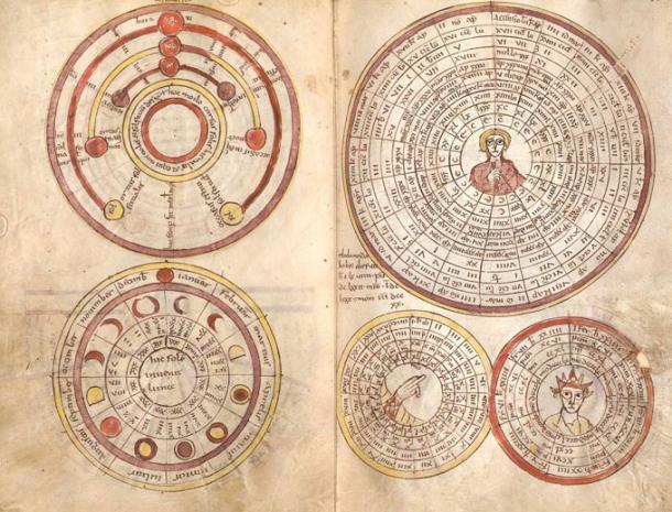 Depiction of the 19 years of the Metonic cycle. Bluestones were used to depict the 19 solar years