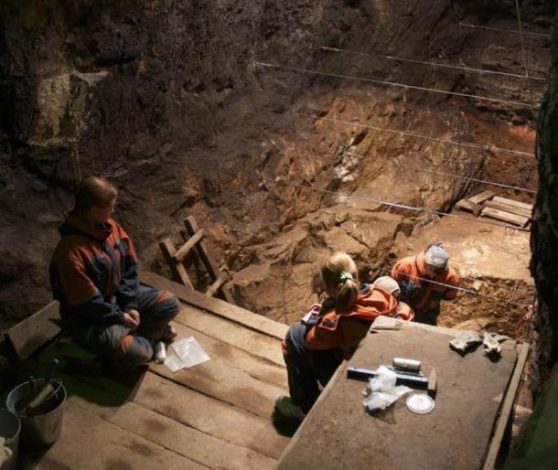 The 2010 excavation in the East Gallery of Denisova Cave, where the ancient hominin species known as the Denisovans were discovered. Bence Viola. Dept. of Anthropology, University of Toronto, CC BY-ND