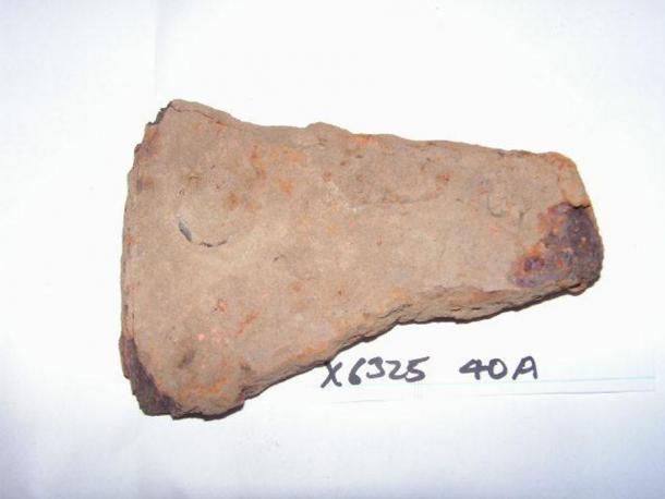 Cabeza de hacha de hierro examinada como parte del estudio. (Universidad de Nottingham)