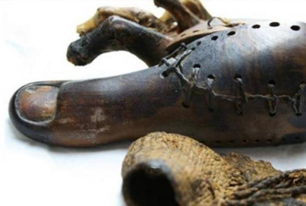 A 3000-year-old prosthetic big toe, which had been placed on a deceased body after death. Housed at the Egyptian Museum in Cairo
