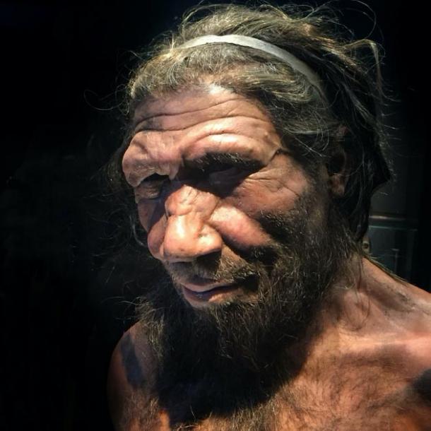 3D depiction of a Neanderthal from Natural History Museum, London. This is to show the type of early human that may left the ‘devil’s footprints’. (Allan Henderson / CC BY 2.0)