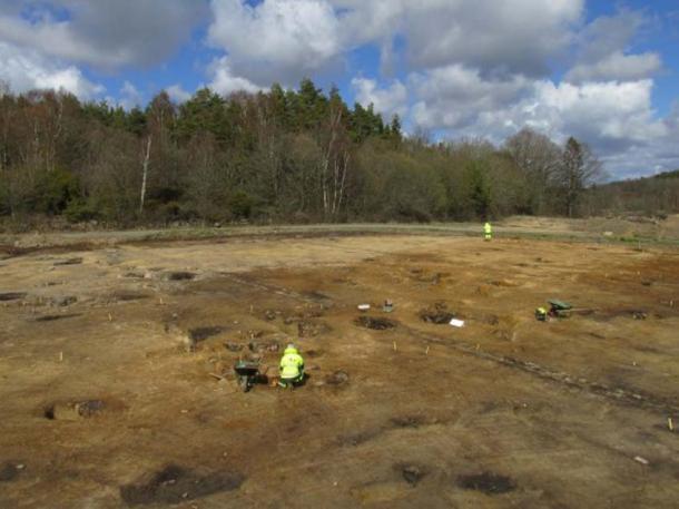 82 pits have been found in Sunnsvära, Sweden.