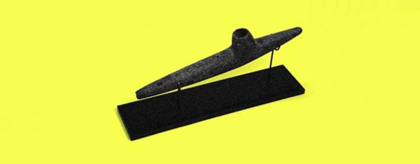 A Mapuche stone pipe. (Magenta)