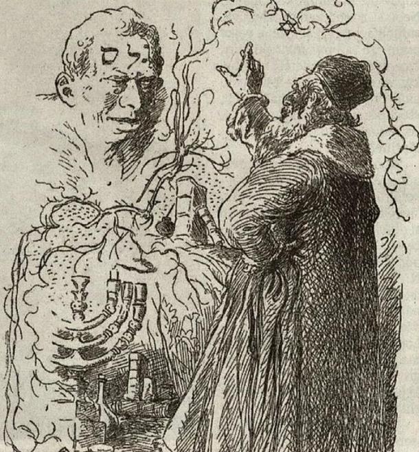 A Rabbi creates a golem