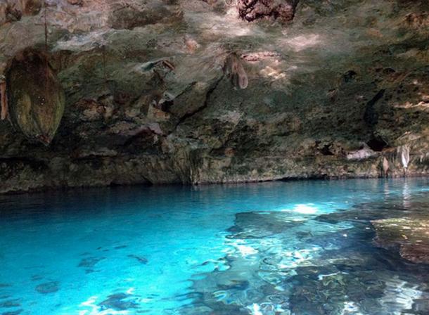 A cenote in Tulum, Mexico.