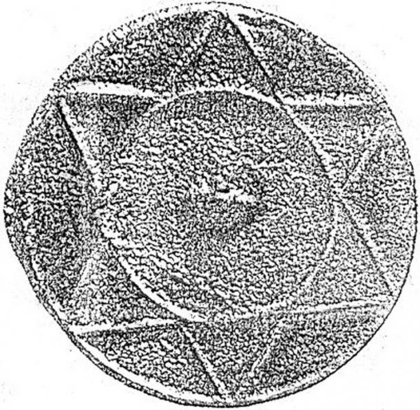 A circular metal disc with a six-pointed star symbol from the context of the Khazar Khanate, sometimes interpreted as Jewish but seen by others as shamanistic or pagan. The circular nature of the disc may represent the sun, and the 6 points may represent rays of the sun. (Public Domain)