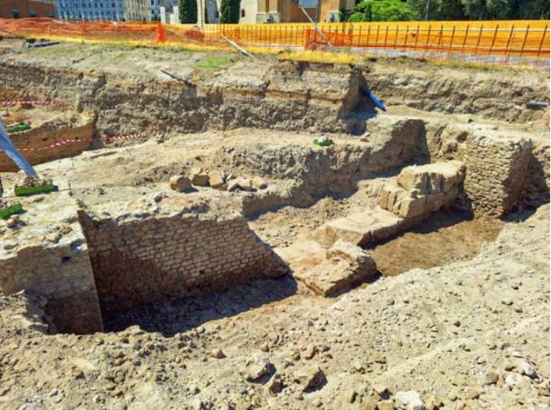 A closer look at the walls excavated in the papal structure. (Italian Ministry of Culture)