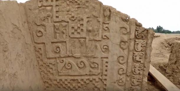 A corridor with wave and checkered pattern and ‘lunar animal’ has been restored. (Youtube Screenshot)