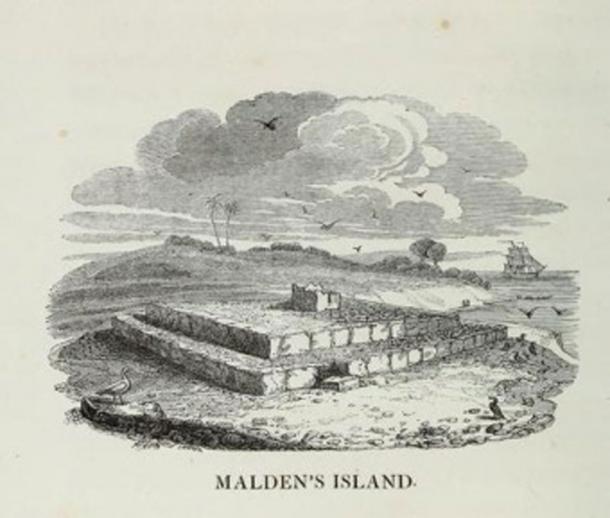 A drawing made in 1825 by ship artist Robert Dampier (Public Domain)