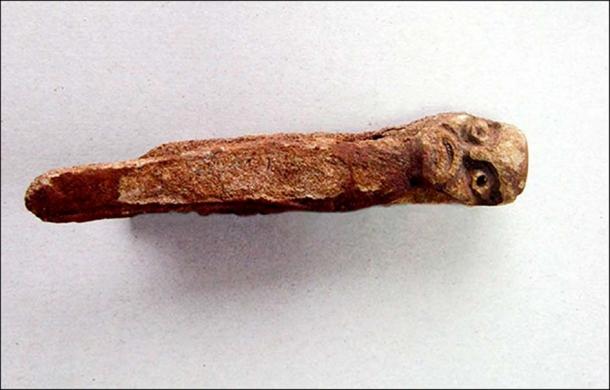 A figurine of a pagan god pulled out of a Siberian river by an angler was likely a child’s toy or rattle to ward off evil spirits. (Image: Pavel German & Vladimir Bobrov, Tisul History Museum)