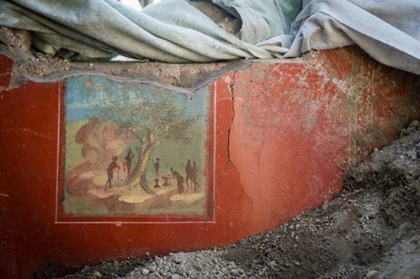 A fresco from the recently (re)discovered ‘House of Jupiter’. (Image: Parco Archeologico Di Pompeii)