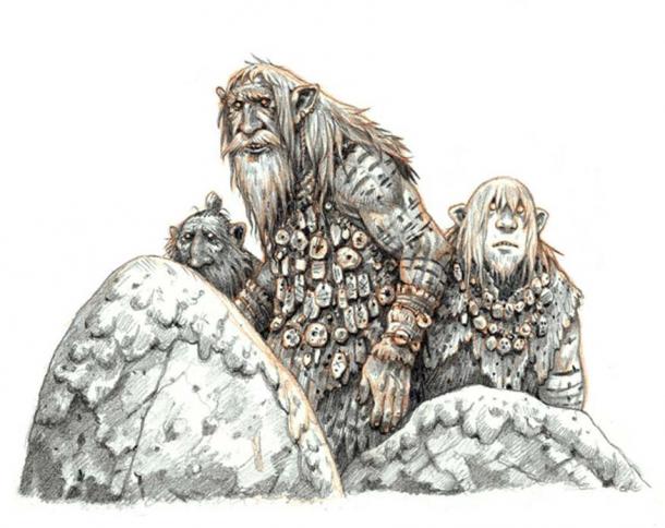 A group of Hiidet as illustrated by eoghankerrigan