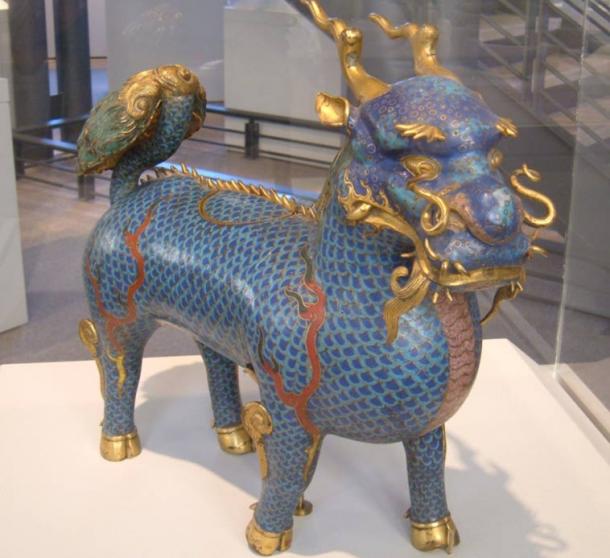 A mythological qilin