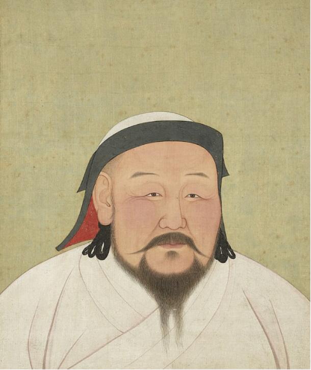 A painting of Shizu, better known as Kublai Khan.