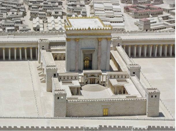 A reconstruction of Herod's Temple from the Holyland Model of Jerusalem. (Public domain)