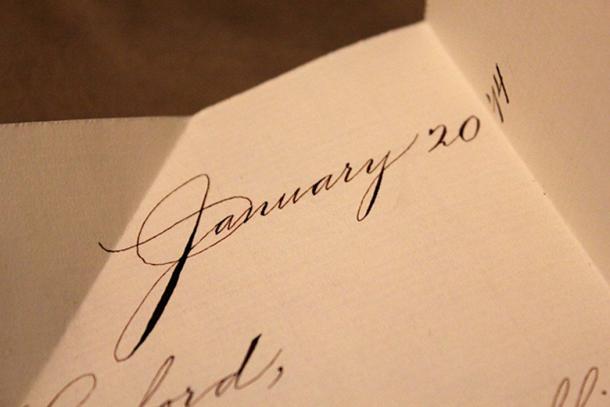A sample of Spencerian script. (Swchuck / CC BY-SA 3.0)