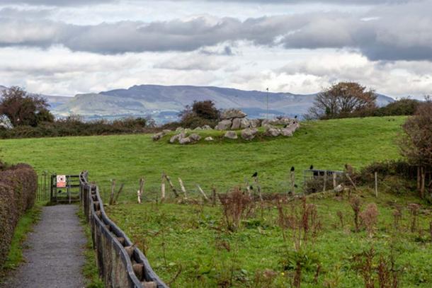 A satellite tomb with central dolmen at Carrowmore. This particular tomb is on private land and not accessible to the public. (Image: Ioannis Syrigos)