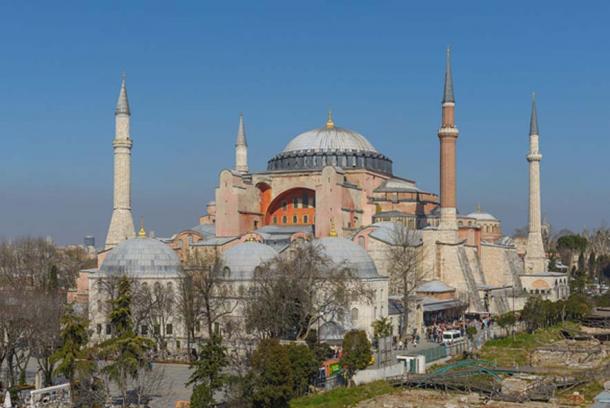 A view of Hagia Sophia in Istanbul, Turkey. (CC BY-SA 3.0)