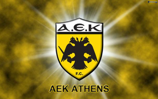 AEK Athens Football Club insignia.