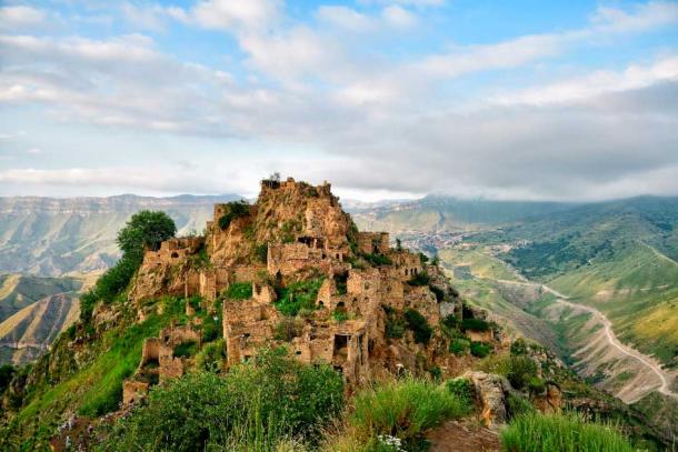 Abandoned mountain village in Gamsutl, Russia. Source: Oleg Znamenskiy / Adobe Stock.  Gamsutl is an ancient settlement that lies on Mount Gamsutlmeer in Dagestan. In its peak, the village consisted of 300 homes. In the 20th century the village had shops, a post office, and a hospital. People began abandoning the village in the 1950s. The last resident left in 2015.