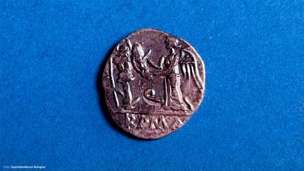 About 3,000 Roman coins have been discovered at Claterna during the excavations. (Soprintendenza Bologna)