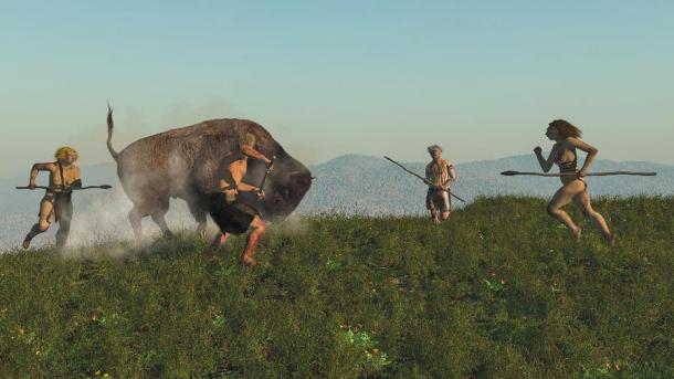Según un notable estudio de investigación de 2013, los neandertales eran excelentes para derribar presas grandes con lanzas avanzadas, pero cuando los animales grandes desaparecieron, no pudieron adaptar sus métodos de caza para animales más pequeños y, por lo tanto, desaparecieron. (nicolasprimola / Adobe Stock)