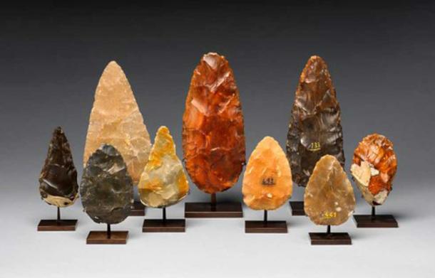 Acheulean tools - Nine Bifaces. Date: 700,000–200,000B. C. Country of origin France. (The Metropolitan Museum of Art/Public Domain)