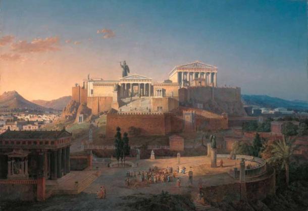 The Acropolis at Athens, 1846 painting by Leo von Klenze (Public Domain)