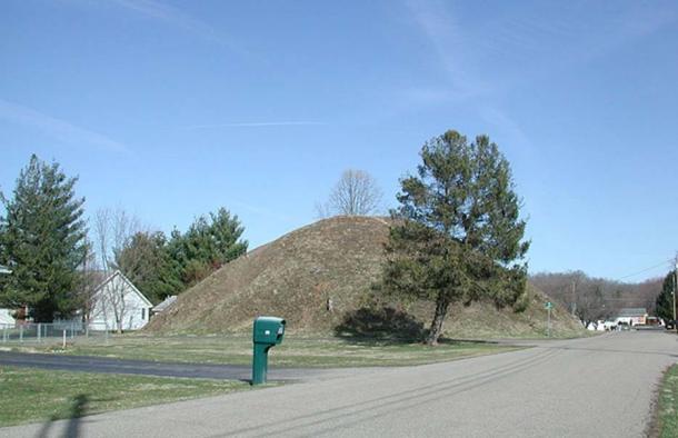 One of the Adena mounds of the Wolf Plains site in the Hocking Valley.