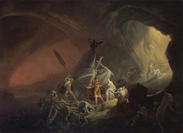Aeneas and the Sibyl in the Underworld (circa 1800) Yale Center for British Art  (Public Domain)